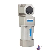 Motor Gear Asinkron AC Fase Tunggal Torsi Tinggi 110V/220V 25W-750W 90 Derajat Gearbox Berongga/Konstruksi Aluminium Solid