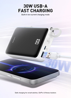 Batterie externe Ldnio PQ49 20000mAh 45W avec câble USB-C bidirectionnel intégré, charge rapide en extérieur, chargeur portable