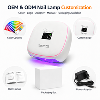 Lampu Pengering Kuku LED CM.NAIL Magic One PRO untuk Penggunaan di Rumah dan Salon, Profesional, Portabel, Dapat Diisi Ulang, Konstruksi Logam, Manikur