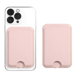 Simple Design Pu Leather Magnetic RFID Blocking Credit <b>Card</b> <b>Holder</b> <b>Wallet</b> Custom Logo Fashion Style Unisex Solid Color - Product Image 1