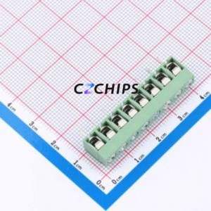 C50126V-8P0G56 Screw Terminal Block Through hole Component (THT),P=5mm Connector 1x8P 5mm 8P 1 - Product Image 1