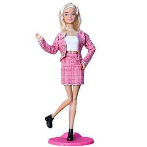 Nouvel ensemble <span class=keywords><strong>de</strong></span> vêtements pour poupée unisexe <span class=keywords><strong>de</strong></span> 30 cm/11 pouces - Style chic socialite - Veste, jupe et ensemble trois pièces inspiré <span class=keywords><strong>de</strong></span> la mode - Product Image 5