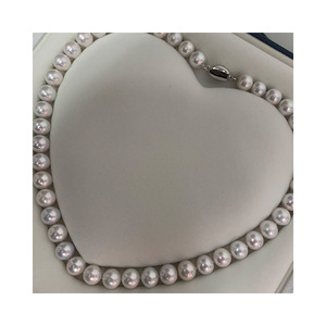 Super Fairy Ladies' S925 <b>Silver</b> <b>Necklace</b> Hand Woven <b>Pearl</b> Collarbone Chain New Style From Manufacturer's Collection - Product Image 5