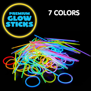 Lot de 100 bâtons lumineux néon de 8 pouces en gros, bracelets LED et lunettes lumineuses pour Halloween, Noël, Nouvel An, cadeaux de fête - Product Image 4