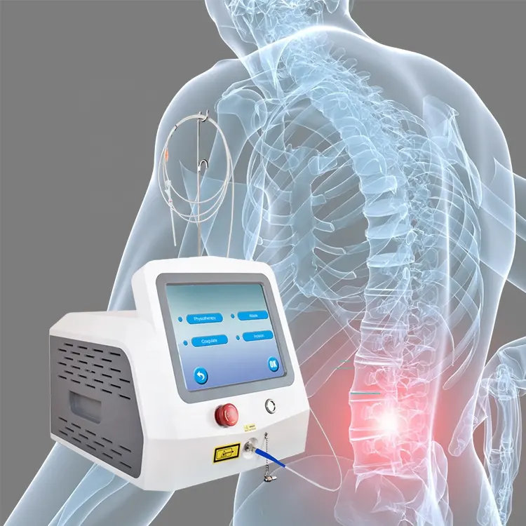 신제품 최소 침습성 클래스 IV 레이저 980nm 1470nm PLDD 요추 디스크 herniation 레이저 디스크 감압