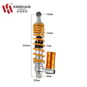 Motosiklet süspansiyon arka amortisör 360mm nokta mal motosikletler için diğer aksesuarlar toptan arka amortisör