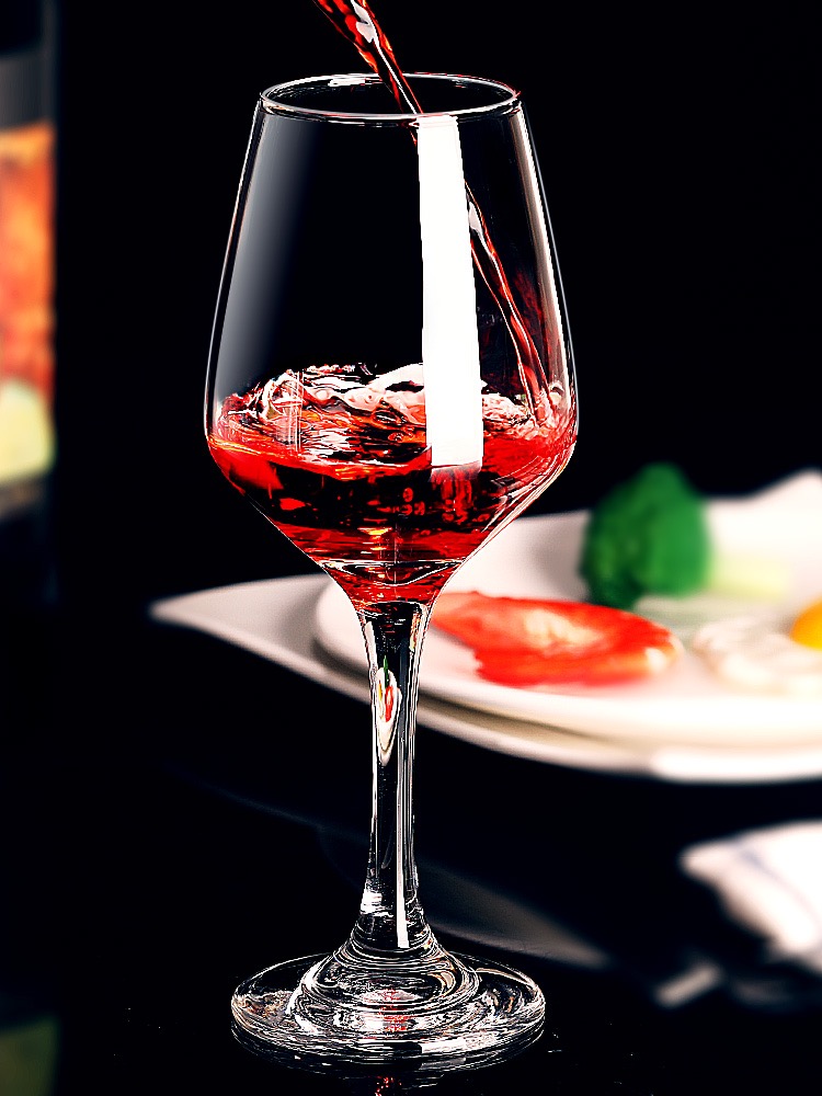 Wholesale customized high quality long stem clear wine glass white red wine glasses goblet red wine glass