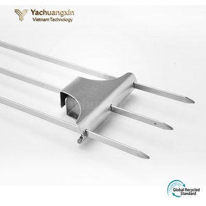 Fourchettes à barbecue en acier inoxydable Trident, outils de cuisson en plein air, camping, randonnée, grillades, design moderne, pour adultes, toutes saisons - Product Image 3