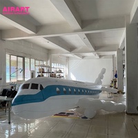 Décoration de campagne publicitaire, avion gonflable géant, modèle d'avion gonflable personnalisé à des fins d'exposition