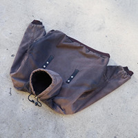 Manteau fonctionnel de créateur imprimé de logo personnalisé lavé et délavé 100% coton mini poches veste zippée surdimensionnée enduite