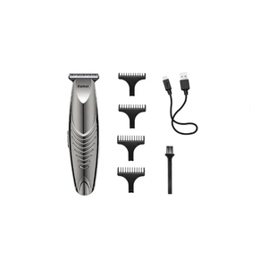 Recortadora de pelo Tondeuse, recortadora de barba y cortadora de pelo Kemei, Mini LED recargable, máquina para cortar cabello corporal para hombres, 2 unidades, 2 unidades - Product Image 6