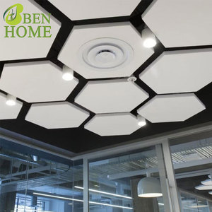 Plaques de plafond en fibre de verre pour l'absorption acoustique et l'isolation thermique dans les bureaux, les écoles et les intérieurs commerciaux - Product Image 3