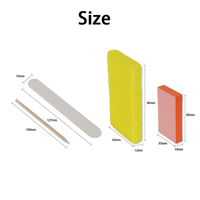 Kit de manucure professionnel jetable en bois portable 4 pièces pour la maison
