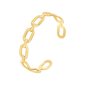 La última cadena de eslabones de joyería de acero inoxidable chapada en oro de 18 quilates, accesorios ajustables, brazalete, pulsera de regalo B242393 - Product Image 1