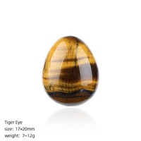 Œuf de cristal naturel de 20 mm, œuf d'oiseau en agate sculpté pour Pâques, pierre brute, pierre de paume, ornement, vente en gros