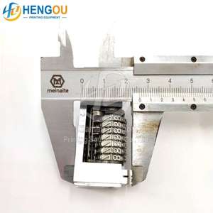 Máquina de numeración de 7 dígitos 4x8 Máquina de numeración de fuente gótica hacia atrás de acero inoxidable completo Máquina de impresión offset Pieza de repuesto - Product Image 3