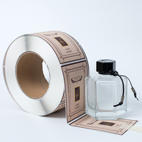 Emballage auto-adhésif en plastique vinyle impression imprimable parfum produit personnalisé étiquettes étanches pour bouteilles