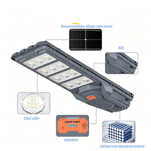 Lámpara Solar de <span class=keywords><strong>Calle</strong></span> de 100W, IP65, Exterior, ABS, con Sensor de Movimiento, Encendido/Apagado Automático, para Jardín, Garaje, <span class=keywords><strong>Calle</strong></span>, con Certificación CE y RoHS - Product Image 2