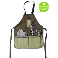 Tablier multifonctionnel en tissu Oxford pour l'horticulture avec doublure imperméable et grande capacité pour sac à outils de jardinage