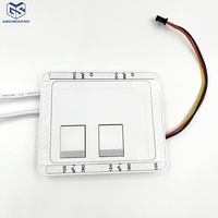 Interrupteur tactile capacitif à deux touches intégré, approuvé ETL FCC, pour bande LED 12V 24V, entrée 100-240V (18W-96W)