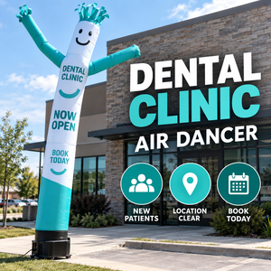 Globo Publicitario Inflable para Clínica Dental, para Atraer Nuevos Pacientes, Reserva tu Cita <span class=keywords><strong>Hoy</strong></span>, Promoción de Apertura - Product Image 1