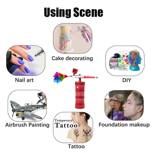 Aerógrafo más vendido para Barbero de uñas Aerógrafo superventas Base aerógrafo Tatuaje inalámbrico Pintura corporal Aerógrafo - Product Image 3