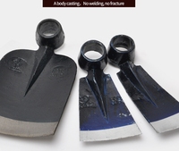 Hache à lame carrée en acier au carbone de qualité supérieure, fabrication OEM par fonderie et forgeage, outil agricole de haute qualité