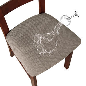 Jacquard Waterproof <strong>Chair</strong> Protector Solid Color Slipcover for Dogs Pets <strong>Kids</strong>-<strong>Chair</strong> Seat <strong>Cover</strong> - Product Image 2