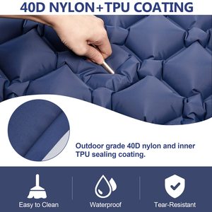Waterproof Inflatable Camping Air Mattress Portable Outdoor Sleeping <b>Pad</b> Ultralight Air Cushion Travel Mat Inflating Mattress - Product Image 4