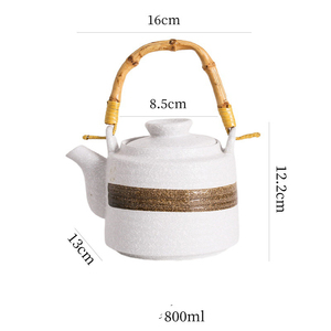 800ml <strong>Retro</strong> Design Ceramic Japanese Style Teapot Tea <strong>Kettle</strong> - Product Image 6