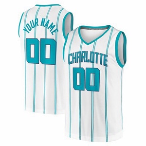 Grosir kaus dicetak basket Amerika Murah Kualitas Tinggi kaus olahraga NBaing Charlotte semua pemain - Product Image 3