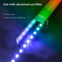 Guirlandes lumineuses LED 12V WS2811 à pixels adressables individuels, contrôlées par application, pour éclairage ambiant intérieur IP33, 5m par rouleau
