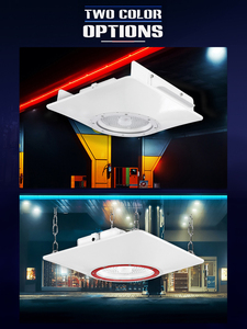 Luces LED de Techo para Gasolineras, IP65, Bajo Perfil, 100W/120W/150W, Alta Eficiencia Luminosa, Supera los 150LM/W para Mayor Brillo - Product Image 5