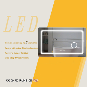 <span class=keywords><strong>Espejo</strong></span> de <span class=keywords><strong>Baño</strong></span> Inteligente <span class=keywords><strong>con</strong></span> Iluminación LED Rectangular Moderna Personalizada, <span class=keywords><strong>Espejo</strong></span> <span class=keywords><strong>con</strong></span> Retroiluminación, <span class=keywords><strong>Espejo</strong></span> LED para Gimnasio - Product Image 1