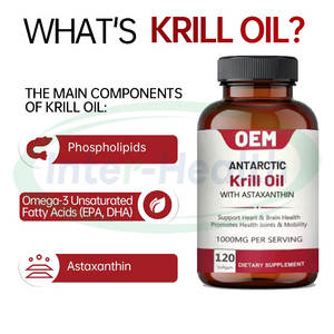 Ausreson OEM 500 mg d'huile de <span class=keywords><strong>krill</strong></span> antarctique Gélules Omega-3 EPA DHA Supplément d'astaxanthine 3000 mg Capsules d'huile de <span class=keywords><strong>krill</strong></span> - Product Image 3
