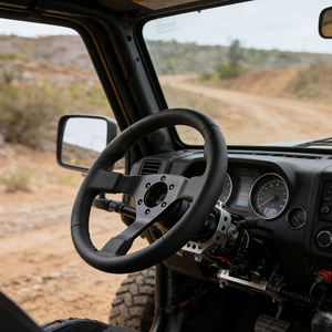 Nuevo Volante Deportivo <span class=keywords><strong>de</strong></span> Cuero con Textura Litchi <span class=keywords><strong>de</strong></span> 320 mm <span class=keywords><strong>de</strong></span> Profundidad <span class=keywords><strong>para</strong></span> Autos, Go Karts, Carritos <span class=keywords><strong>de</strong></span> Golf, Carreras - Product Image 1