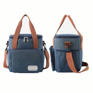 Boîte à lunch isotherme réutilisable pour le travail, l'école, les pique-niques, la plage, sac isotherme étanche et congélable avec sangle réglable - Product Image 1