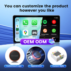 อะแดปเตอร์ CarPlay สำหรับ Apple แบบไร้สาย รองรับ Android Auto และ Carlinkit พร้อมพอร์ตคู่ ควบคุมด้วยเสียง Siri ใช้งานได้กับแอปต่างๆ มากมาย - Product Image 5