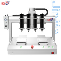 Robot de distribution automatique de silicone industriel JINMA à trois axes et quatre têtes, pompe 300 kW, tension 220 V, haute vitesse