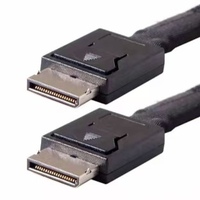 Câble haute vitesse OCuLink SFF-8611 4i vers SFF-8611 4i PCIe Gen4 pour interconnexion de stockage serveur, longueur = 0,8 m
