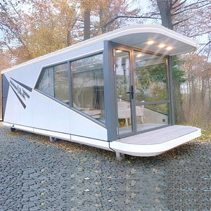 Casa móvil de lujo personalizada Casa de cápsula espacial prefabricada de fácil instalación hecha de panel sándwich de lujo para uso en exteriores - Product Image 3