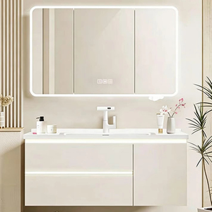 Mueble <span class=keywords><strong>de</strong></span> Baño <span class=keywords><strong>de</strong></span> Aluminio Hecho <span class=keywords><strong>en</strong></span> China, 70 cm, con Espejo y Luz - Product Image 1