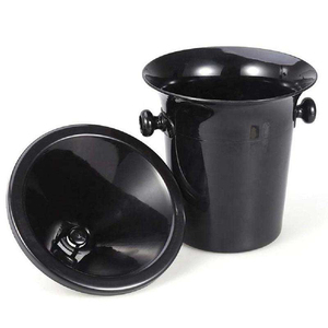 Secchio per Champagne sputacchetta degustazione di vini neri 4L botti di vino freddo secchiello per ghiaccio in plastica con imbuto - Product Image 1