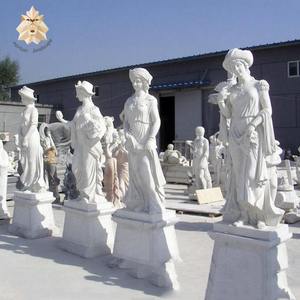 2019 la más nueva estatua de sirena de mármol blanco puro hermosa escultura de jardín al aire libre tallada a mano desnuda de tamaño real USO DE <span class=keywords><strong>Villa</strong></span> interior - Product Image 4