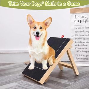 Adjustable Natural Dog Nail <strong>Scratch</strong> Board Pet Toy <strong>Cat</strong> <strong>Scratch</strong> Board Bamboo Dog <strong>Scratch</strong> Pad for Nails with Hidden Treat <strong>Box</strong> - Product Image 3