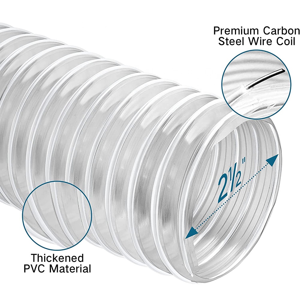 Tubos de plástico transparente de pared delgada Manguera transparente flexible Tubo de PVC transparente