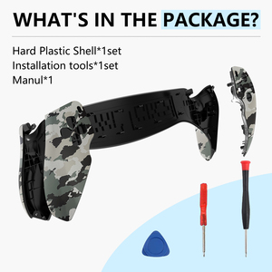 Nslikey vỏ nhà trường hợp thay thế cho ps5 Cổng giao diện điều khiển trong suốt, ngụy trang, nhện - Product Image 5