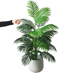 Grande branche d'arbre artificielle Monstera <span class=keywords><strong>de</strong></span> 90 cm, 24 feuilles, plante tropicale en plastique vert, décoration pour la <span class=keywords><strong>maison</strong></span> et le <span class=keywords><strong>jardin</strong></span> - Product Image 5