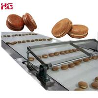 Línea de Producción de Pasteles de Crema de Chocolate Totalmente Automática, Mezcladora de Masa para Pasteles Jaffa, Freidora, Línea de Horneado, Fábrica de Snacks