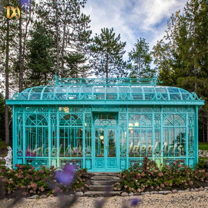 Gazebo de Hierro Forjado Victoriano Verde Hecho a Mano, Pabellón de Lujo para Patio de Villa, Bodas y Eventos - Product Image 6